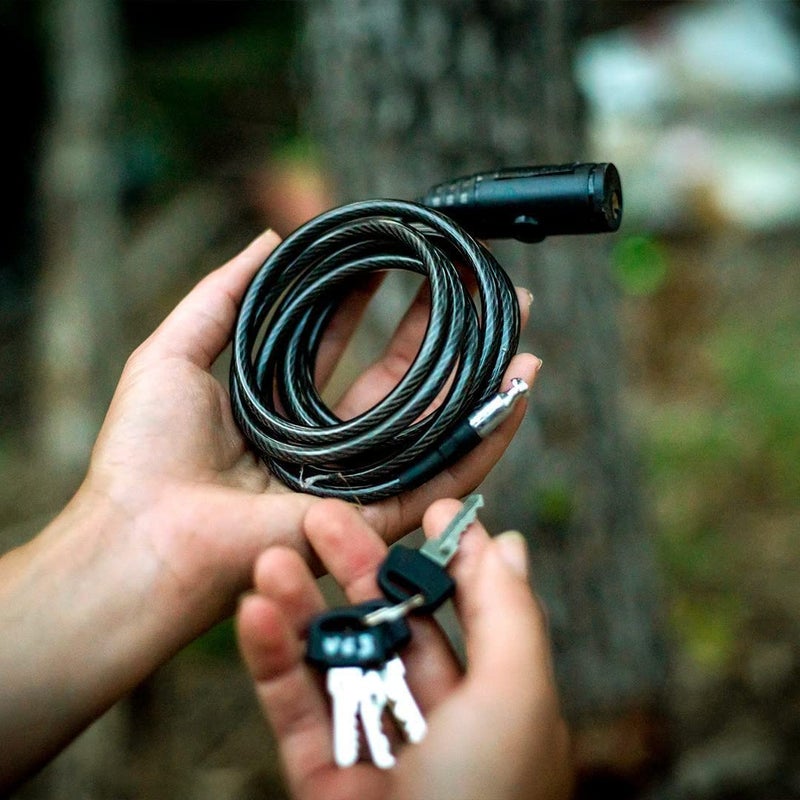 Spypoint CLM-6FT Six-Foot Long Trail Camera Coated Cable Lock Steel Cable Lock for securing Scouting Cameras Fits Most Trees and All Cameras Comes with Two Keys - Image 2